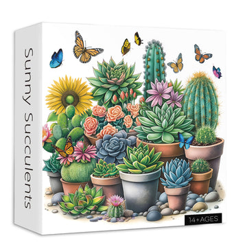 Sonnige Sukkulenten Jigsaw Puzzle 1000 Stücke